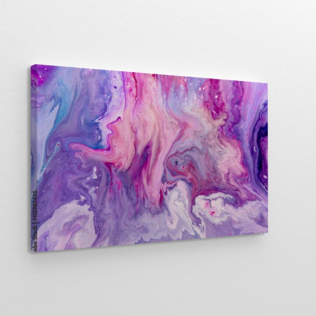 Abstract purple paint obraz