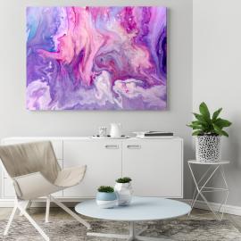 Abstract purple paint obraz