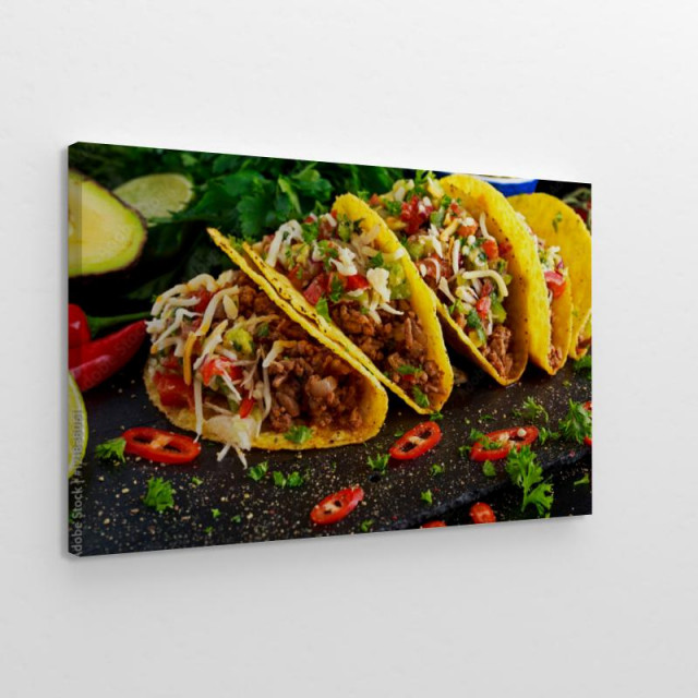 Obraz na płótnie Meksykańskie jedzenie - tacosy