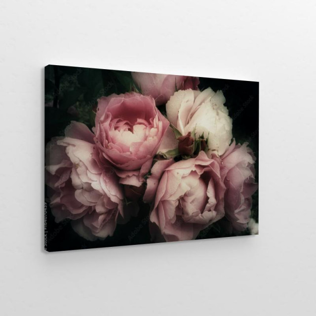 Obraz na płótnie Piękny bukiet różowych kwiatów