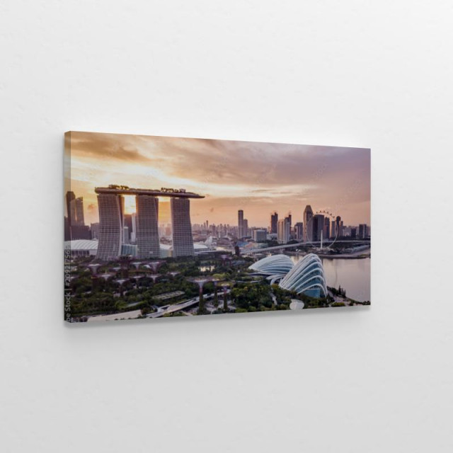 Singapur Basen na wieżowcach obraz