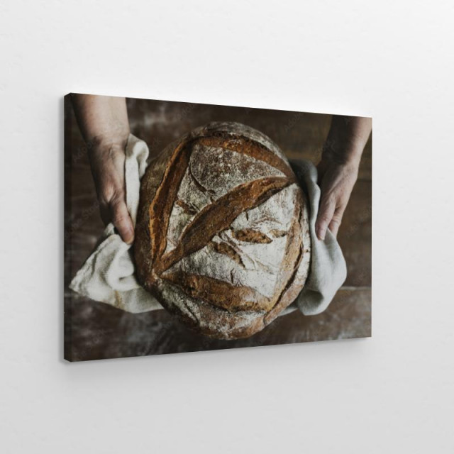 Domowy chleb na zakwasie obraz