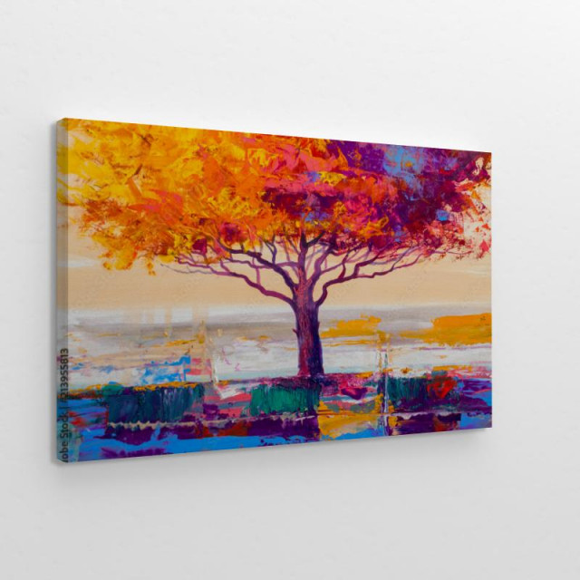 Obraz na płótnie Tree oil painting artistic