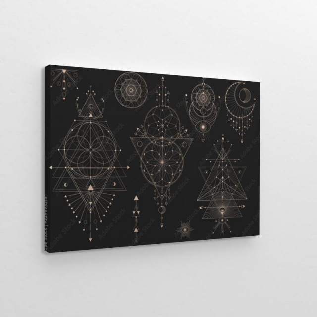 Obraz na płótnie Vector set of Sacred geometric