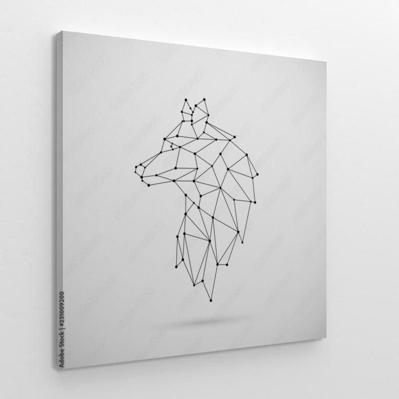 Geometryczny wilk obraz