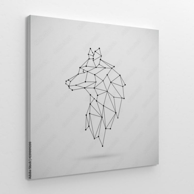 Geometryczny wilk obraz