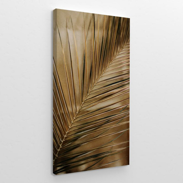 Obraz na płótnie Złoty liść palmy