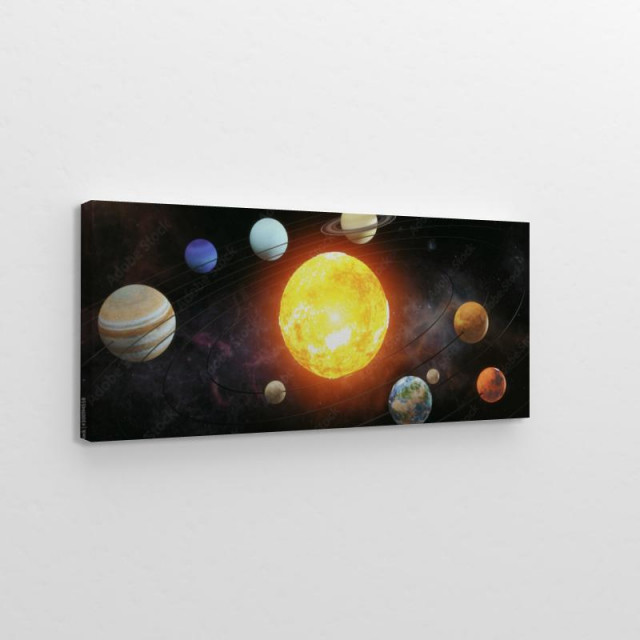 Obraz na płótnie Solar system scheme The sun