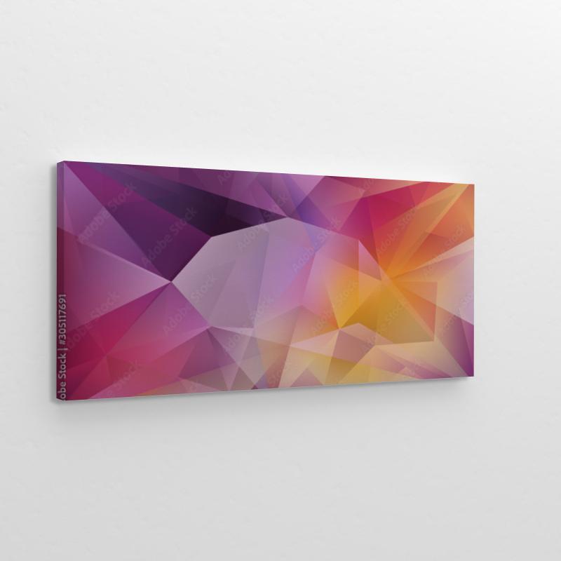 Abstract crystal background obraz