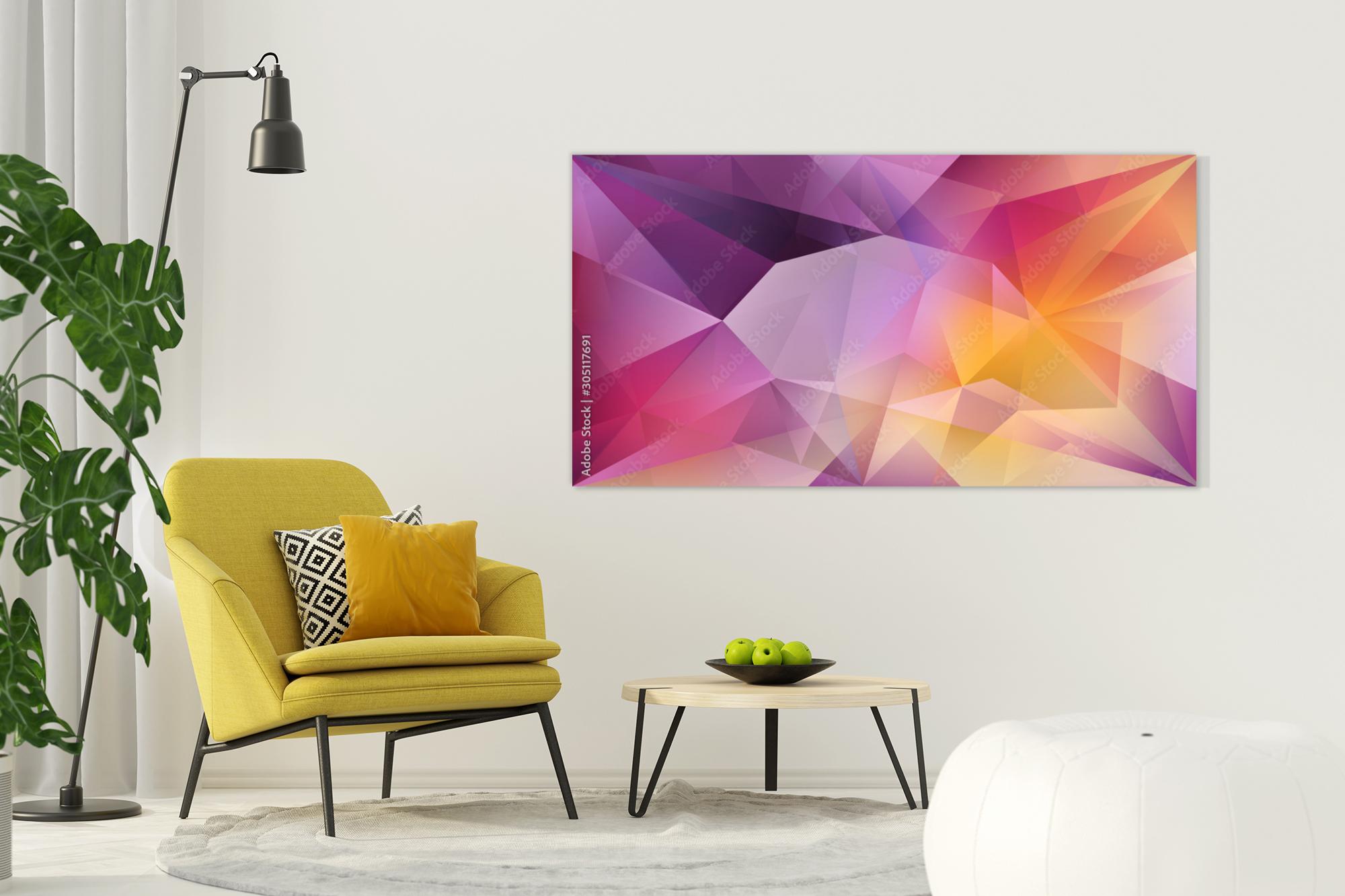Abstract crystal background obraz