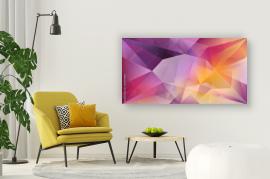 Abstract crystal background obraz