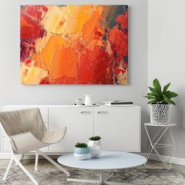 Hand drawn oil painting on obraz