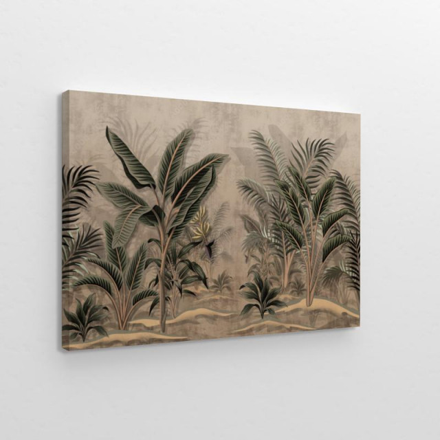 Liście palmy w stylu vintage obraz