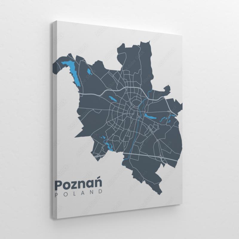 Mapa miasta Poznań