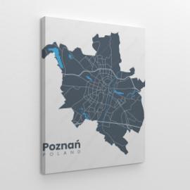 Mapa miasta Poznań