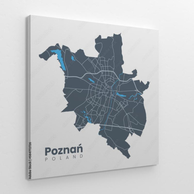 Mapa miasta Poznań