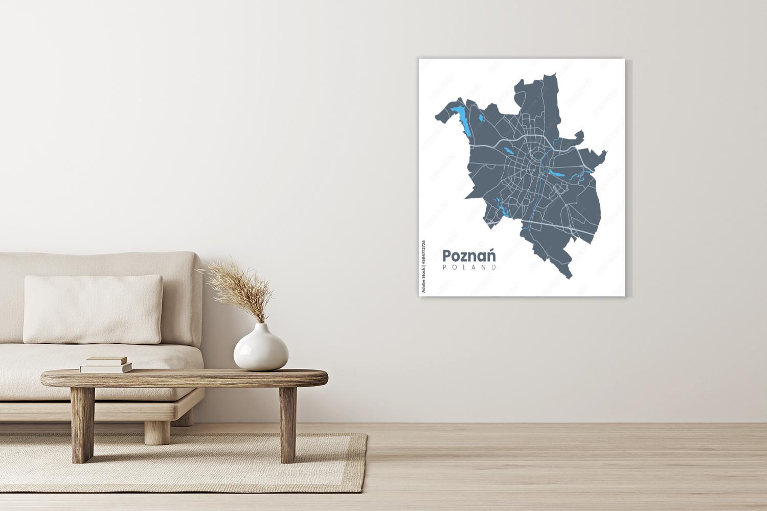 Mapa miasta Poznań