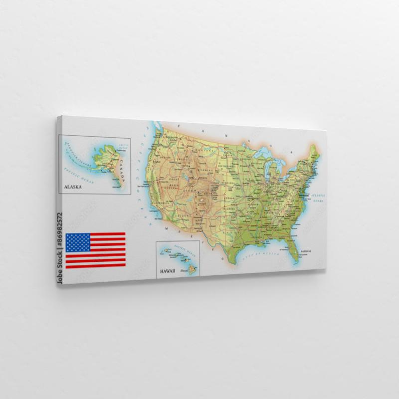 USA mapa