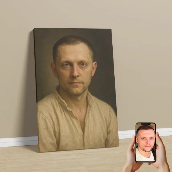 Portret ze zdjęcia wieśniak pomysł na prezent