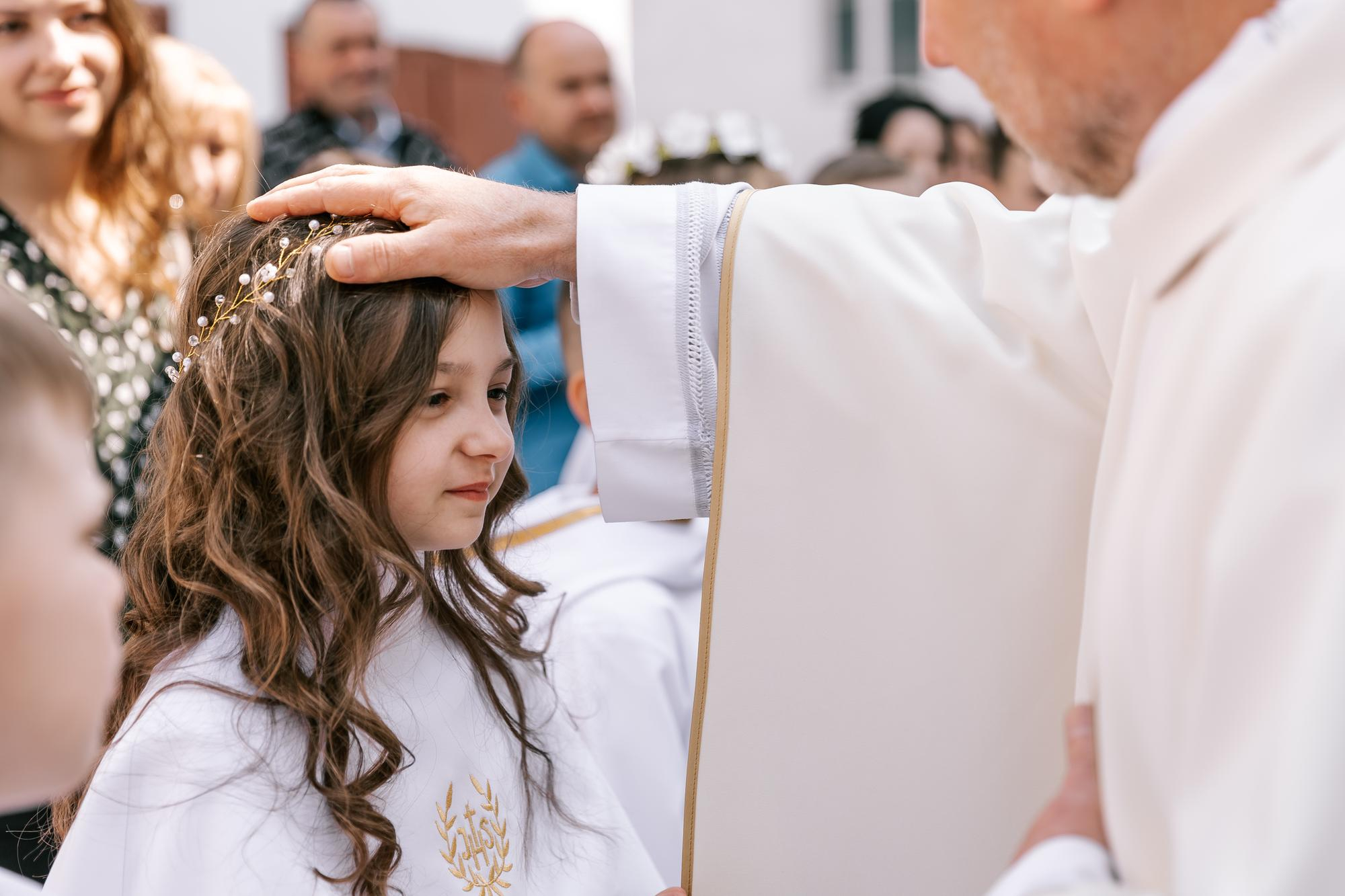 Życzenia na Komunię świętą - Obrazy na płótnie - BOBRAZ.pl