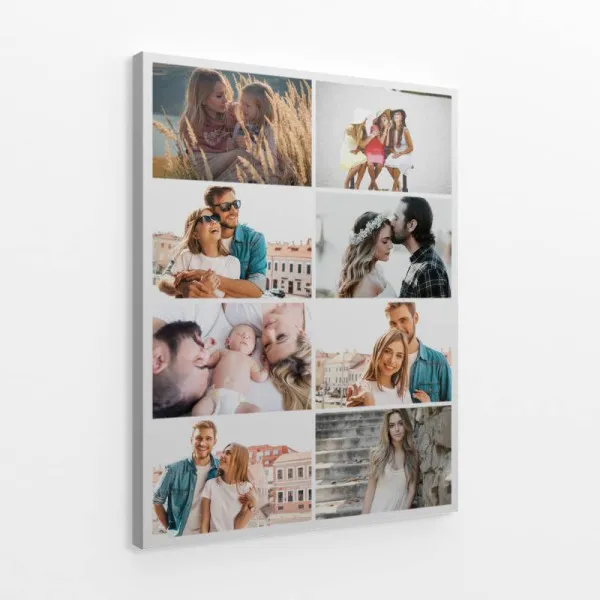 Kolaż na płótnie 8 zdjęć pomysł na prezent