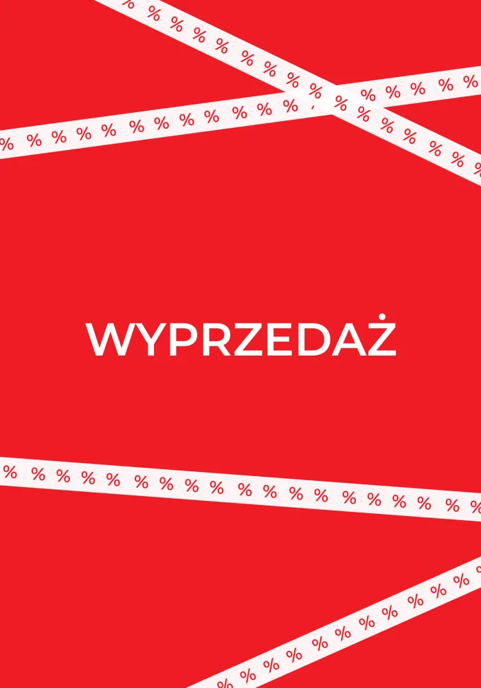 Plakat wyprzedażowy WYPRZEDAŻ czerwony
