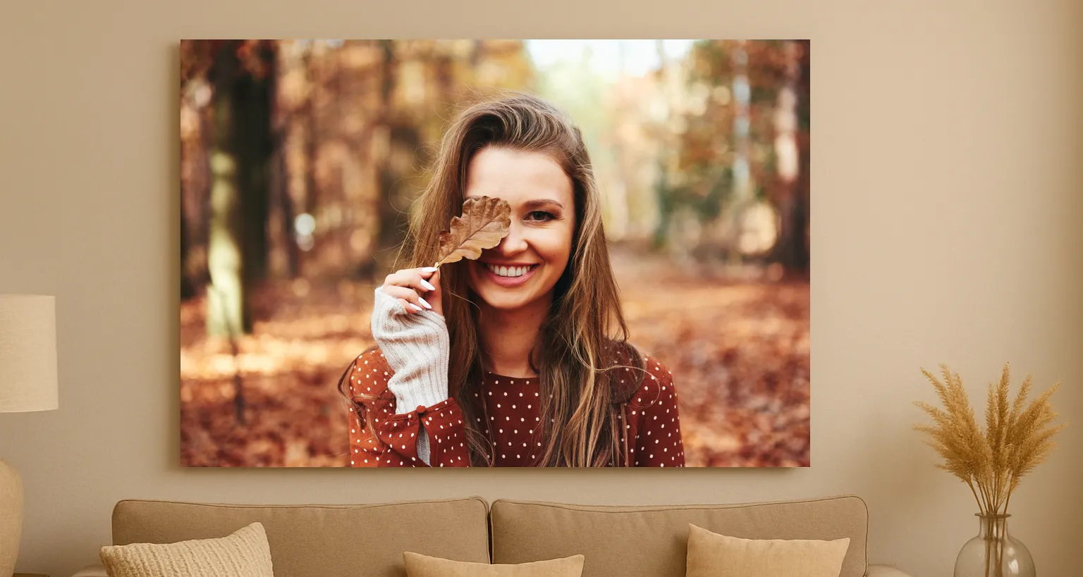 Obraz na płótnie z Twojego zdjęcia – przykład aranżacji