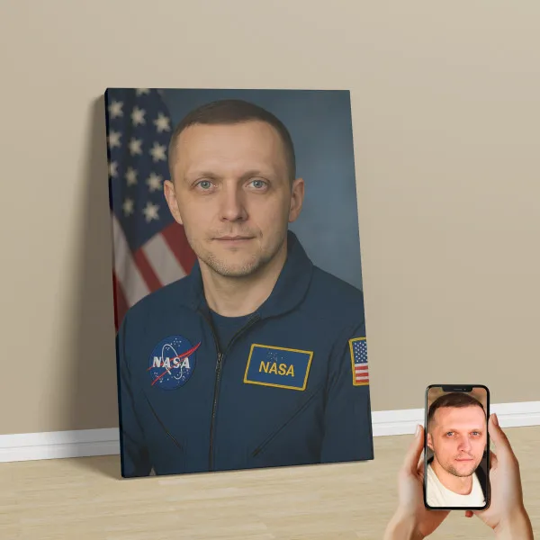 Portret astronauty Twoje zdjęcie pomysł na prezent